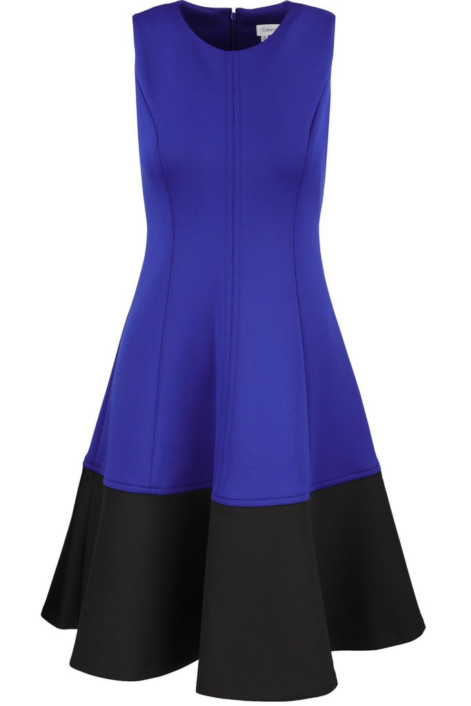 Colorblock Fit & Flare Dress - Calvin Klein