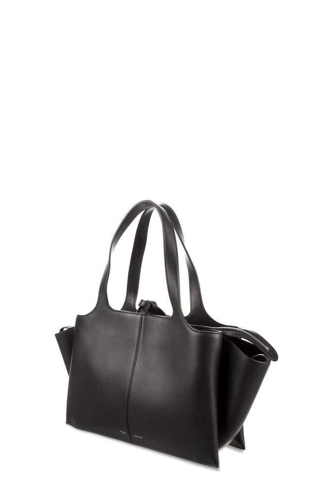 Medium Trifold Black in Smooth Leather - CELINE