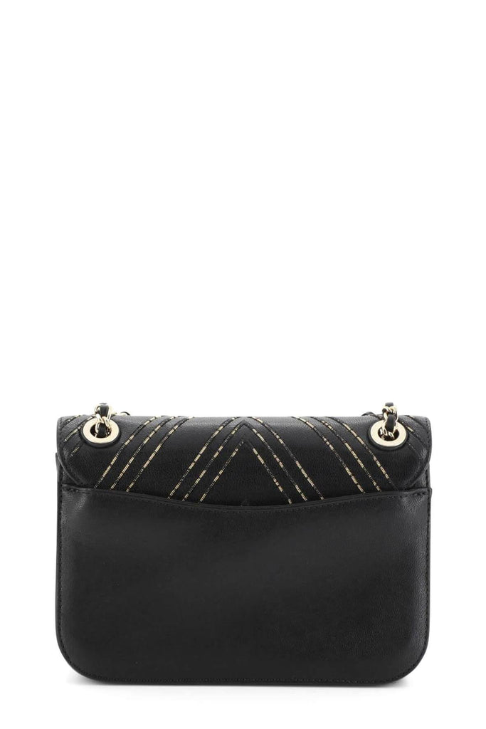 Beaded Chevron Classic Flap Black with Gold Hardware - Chanel