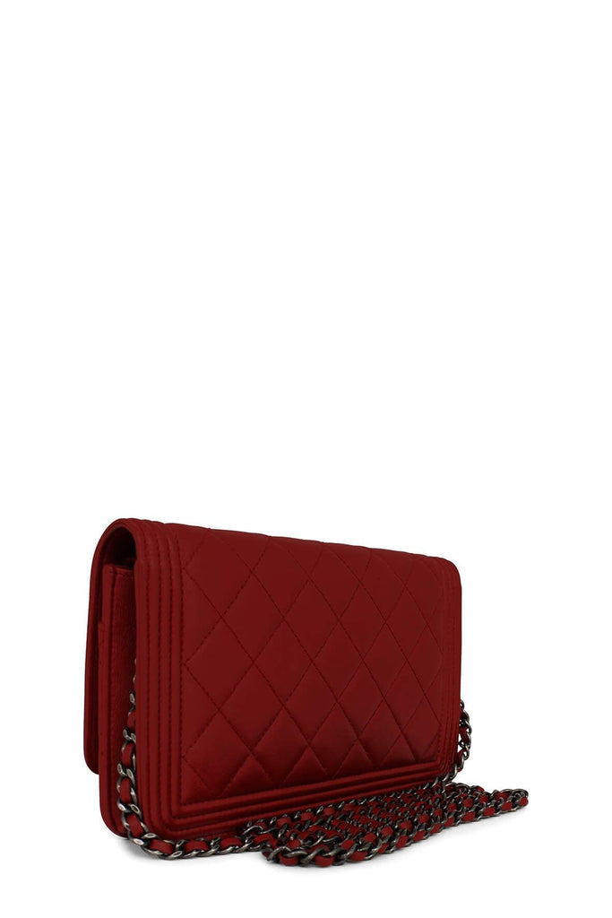 Boy Wallet on Chain Red - Chanel