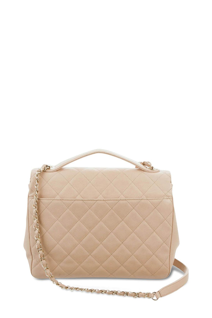 Business Affinity Large Flap Bag Beige - Chanel