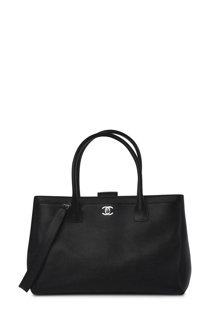 Executive Cerf Tote with Strap Black - Chanel