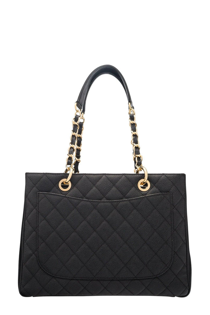 Grand Shopping Tote Black with Gold Hardware - CHANEL