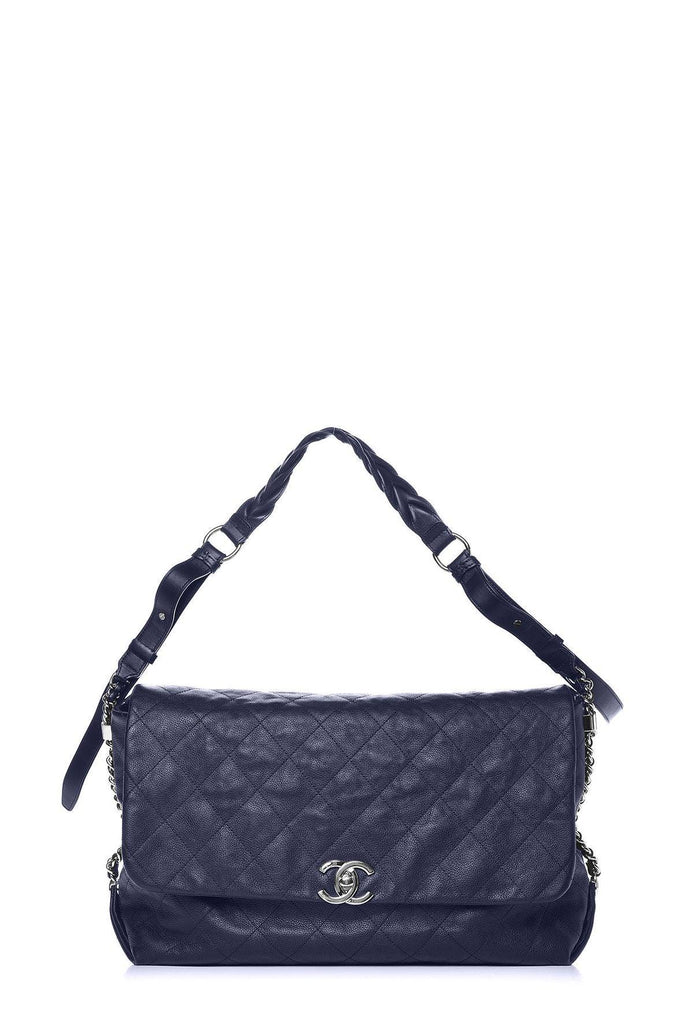 Medium Braided with Style Flap Bag Navy - Chanel