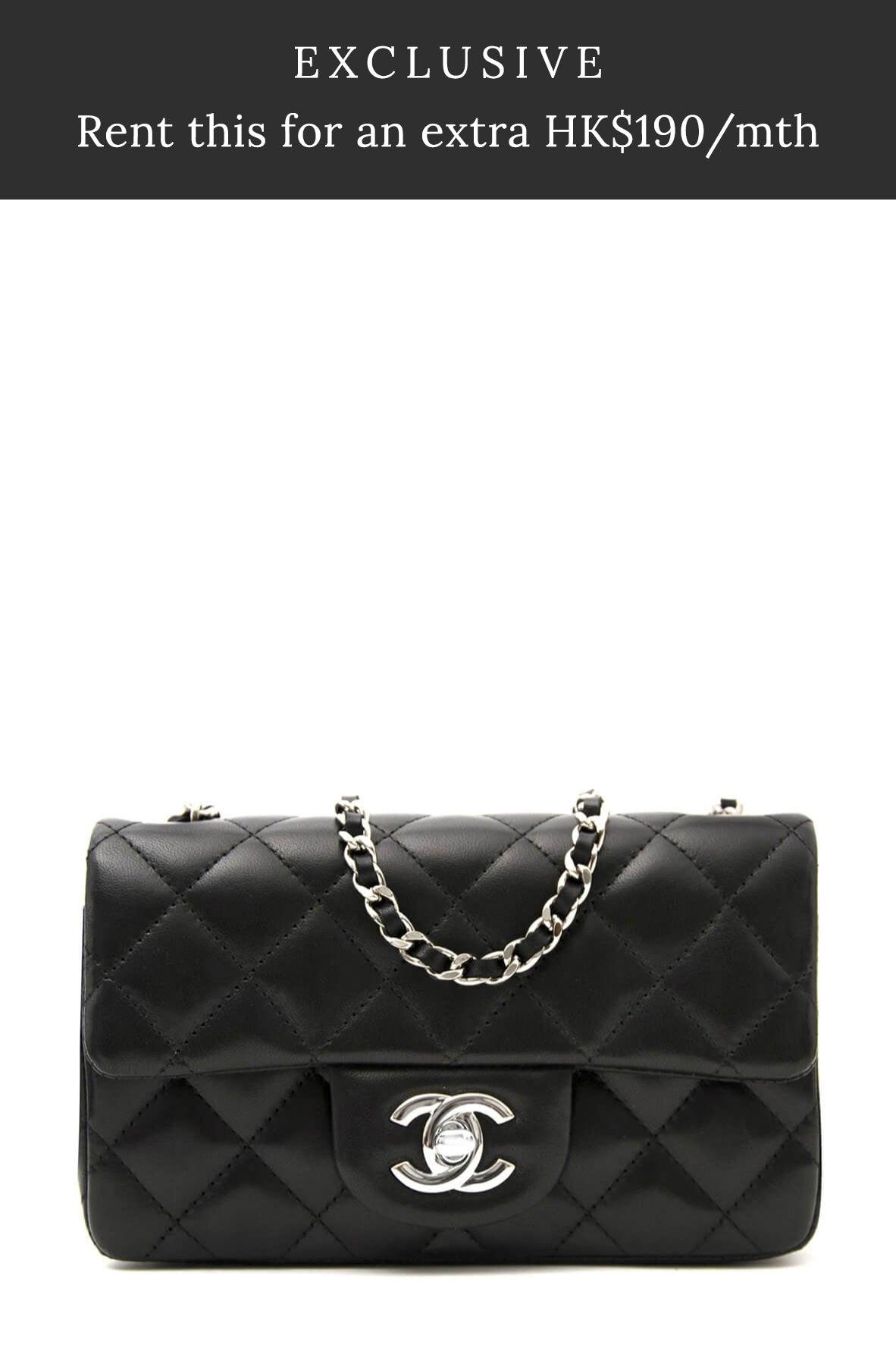 Quilted Lambskin Mini Classic Single Flap Bag Black with Silver Hardwa –  Style Theory SG