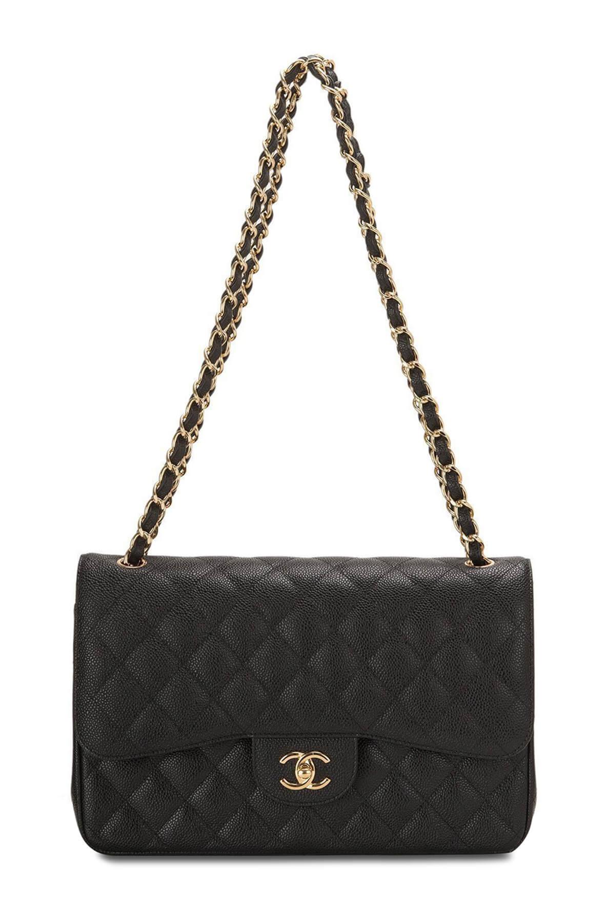 Chanel Black Classic Jumbo Single Flap Bag