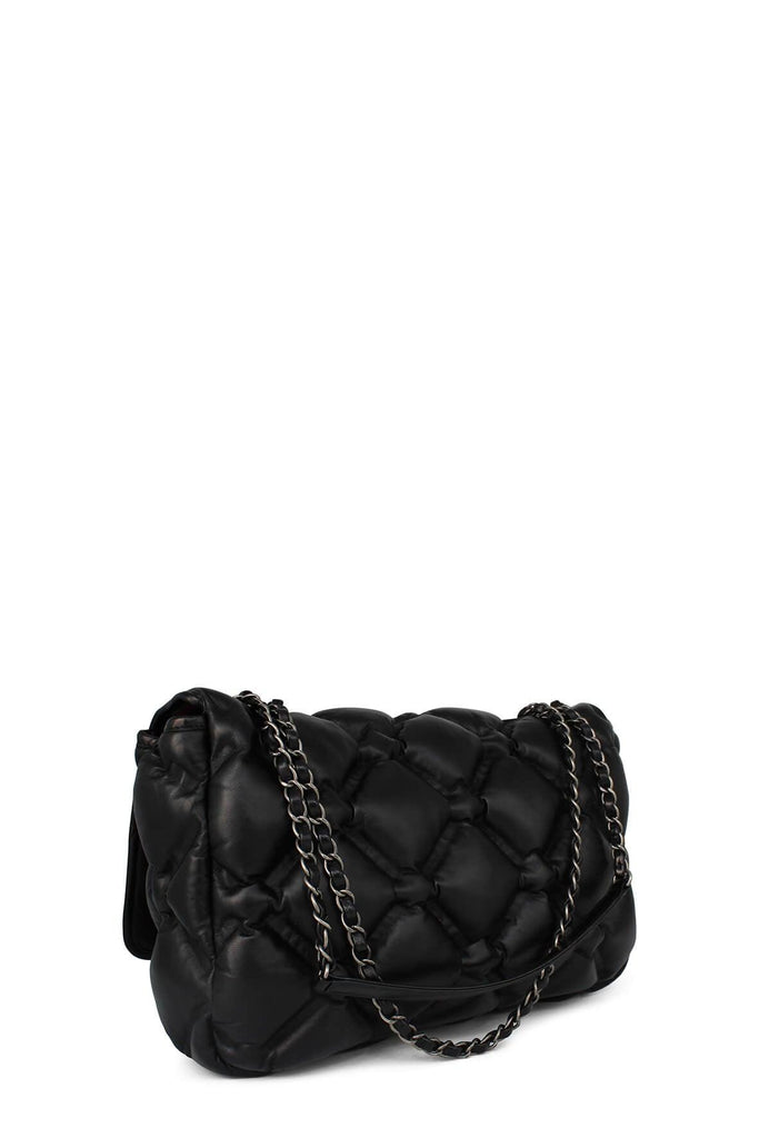 Quilted Chesterfield Flap Bag Black - CHANEL