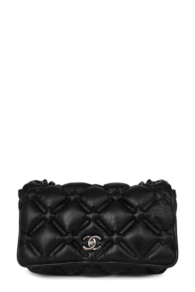 Quilted Chesterfield Flap Bag Black - CHANEL
