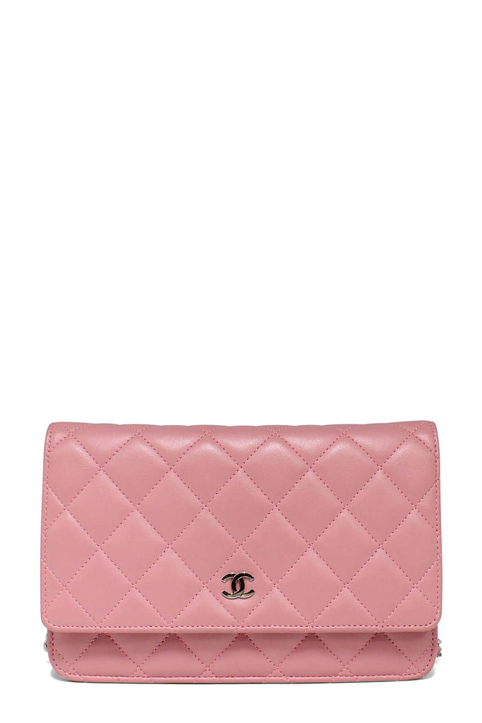 Quilted Lambskin Classic Wallet on Chain Pink - CHANEL