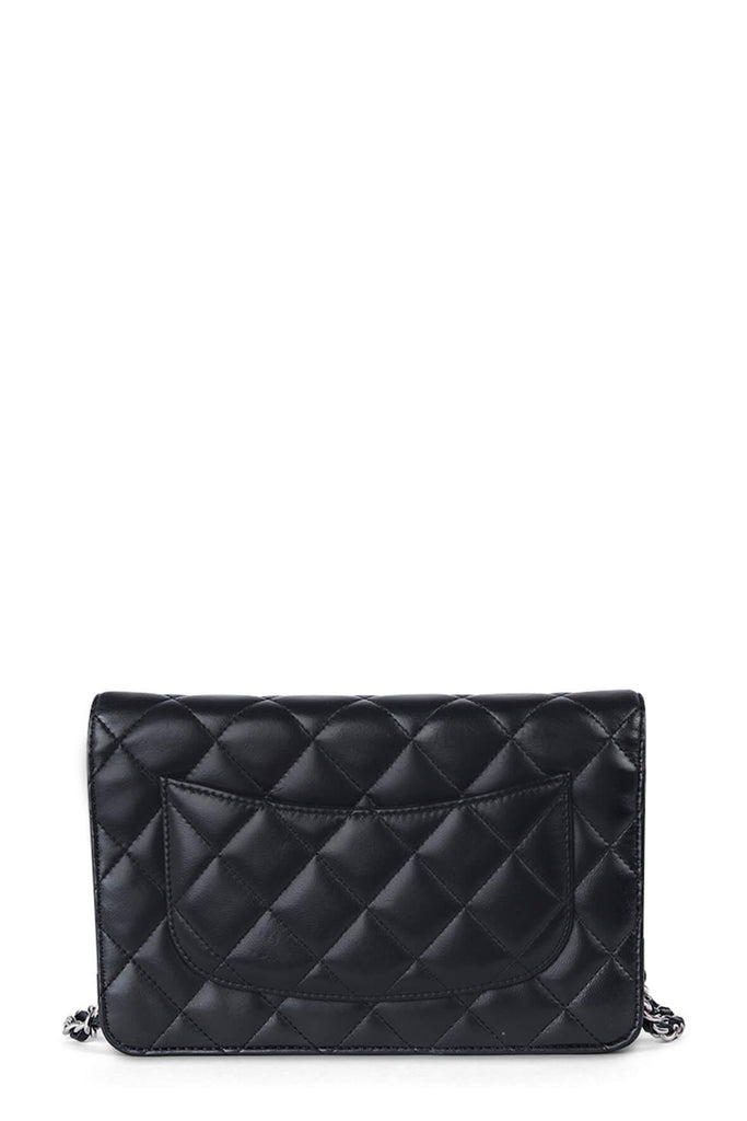 Quilted Lambskin Classic Wallet On Chain Black - CHANEL