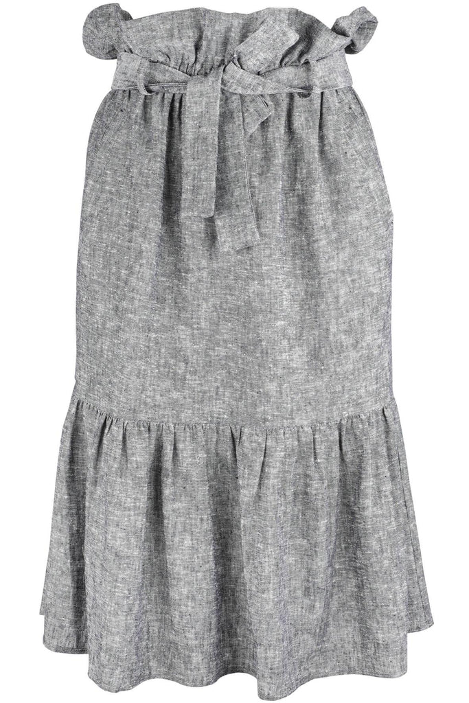 Grey Linen Skirt - Charm