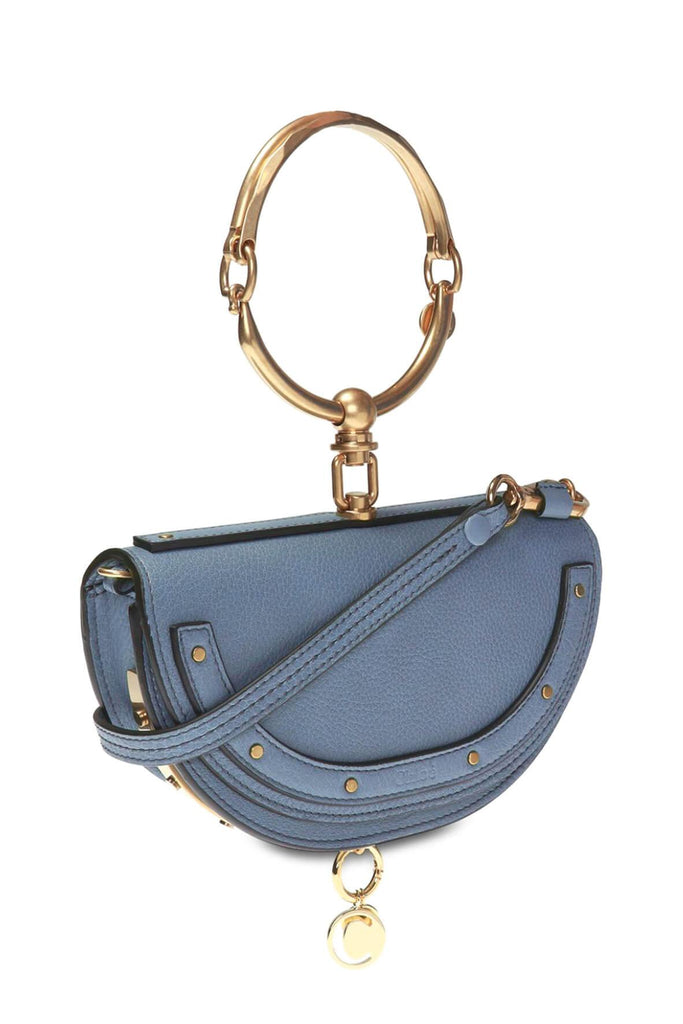 Small Nile Minaudiere Bracelet Bag Cloudy Blue - CHLOE
