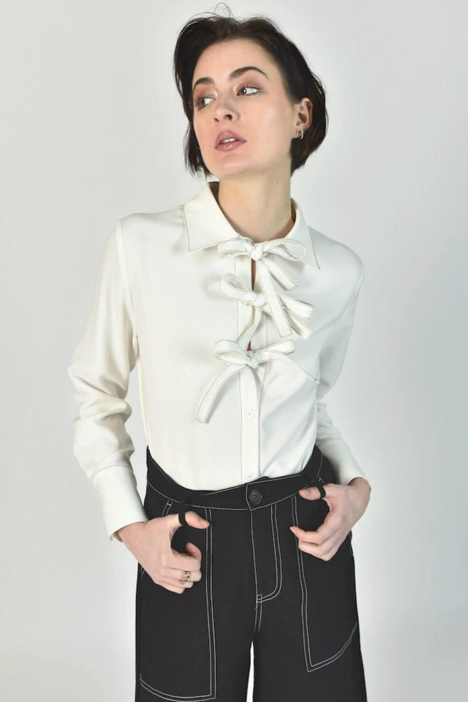 Front Bow Blouse - Cistar