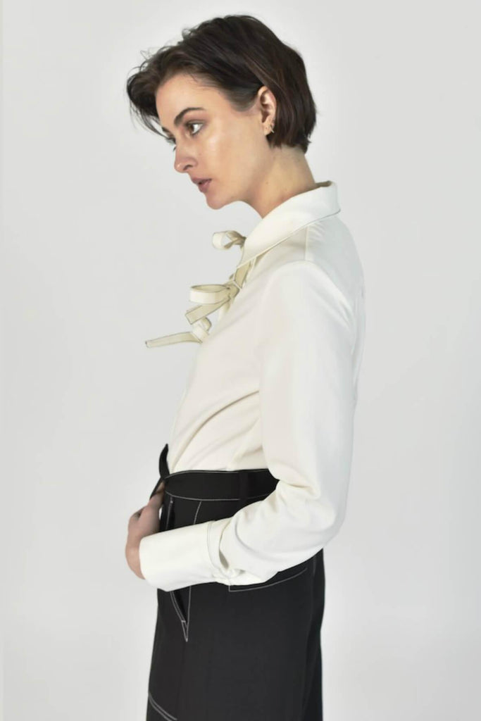 Front Bow Blouse - Cistar