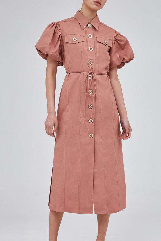Candor Dress in Marsala - C/Meo Collective
