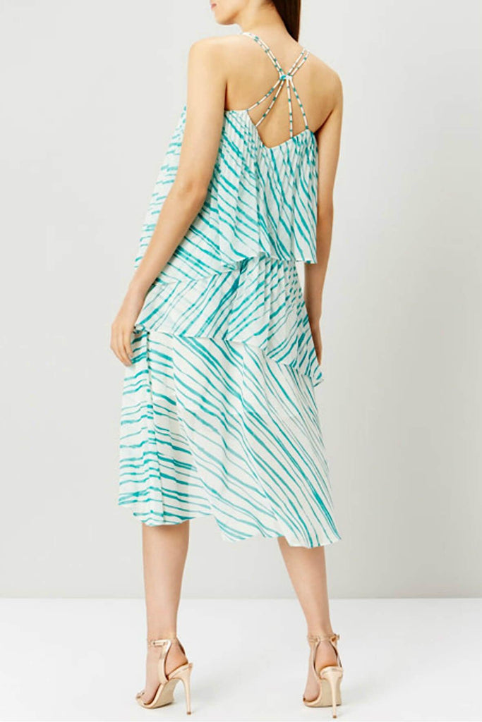 Montego Stripe Tiered Dress - Coast