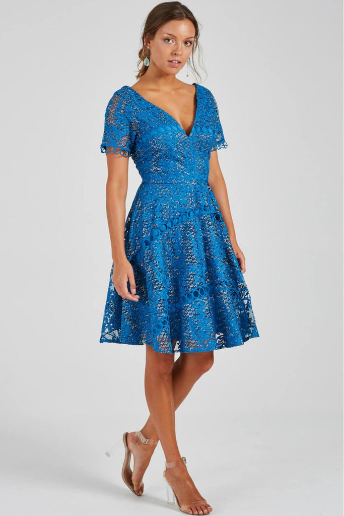 Neptune Fit And Flare Lace Dress - Cooper St
