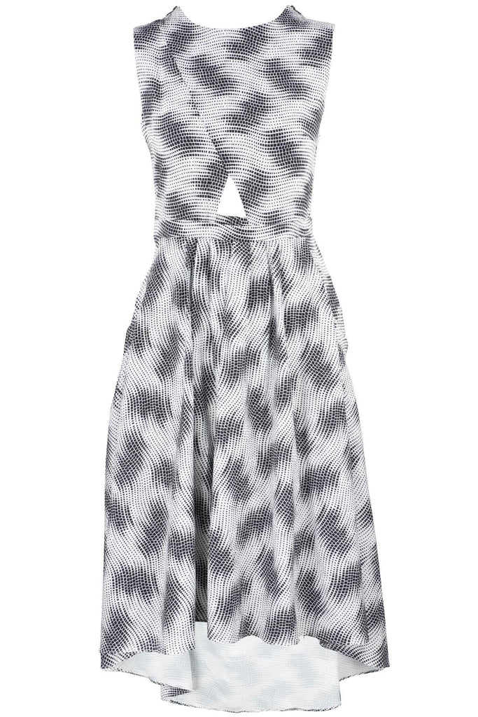 Monochrome Print Dress - Cubic Original