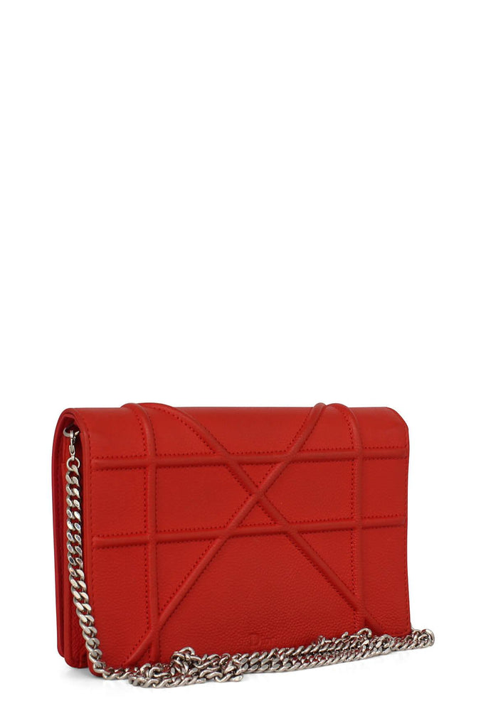 Diorama Wallet on Chain Red - Dior