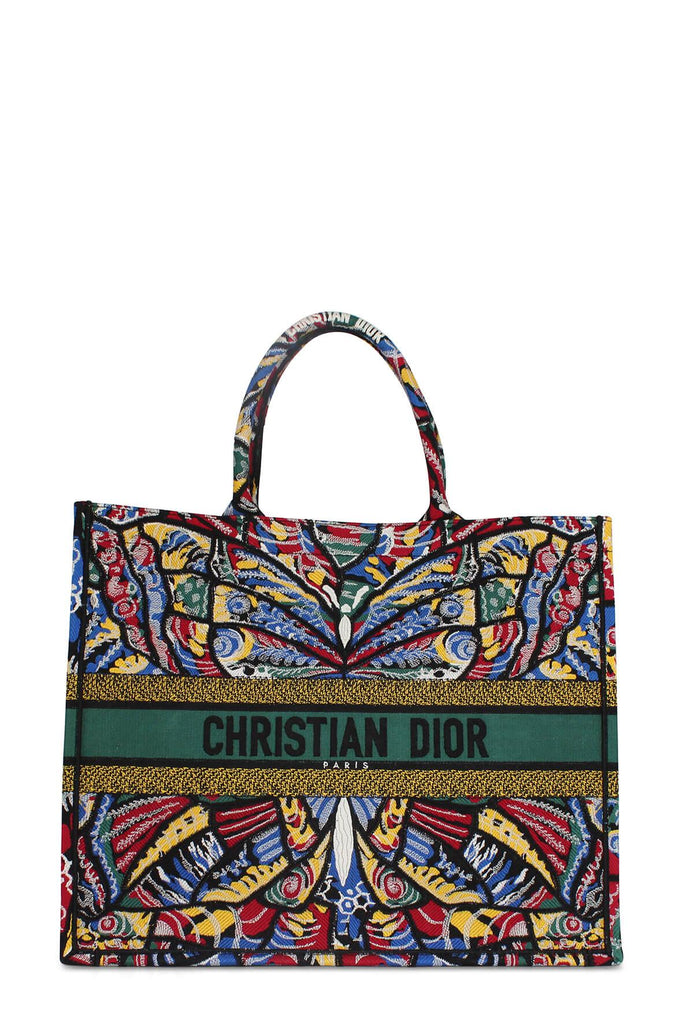 Embroidered Book Tote Multicolor Butterfly - DIOR
