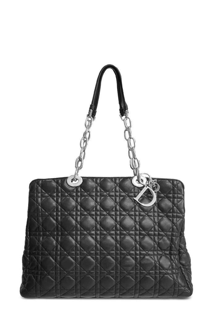 Large Cannage Shopping Tote Black - Dior