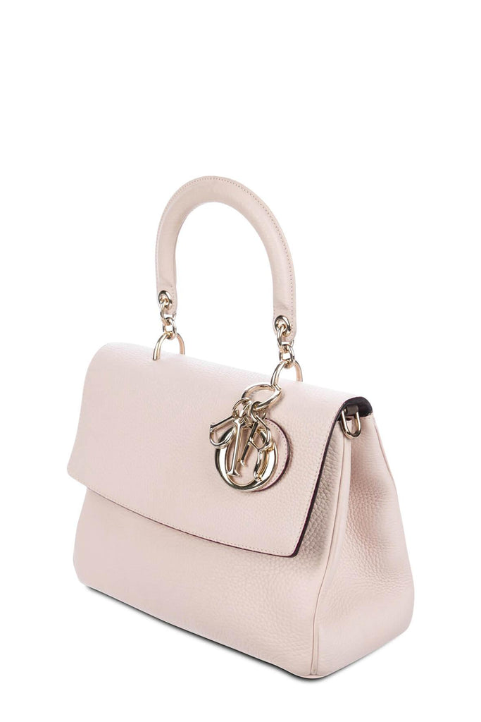 Small Be Dior Top Handle Flap Bag Pale Pink - DIOR