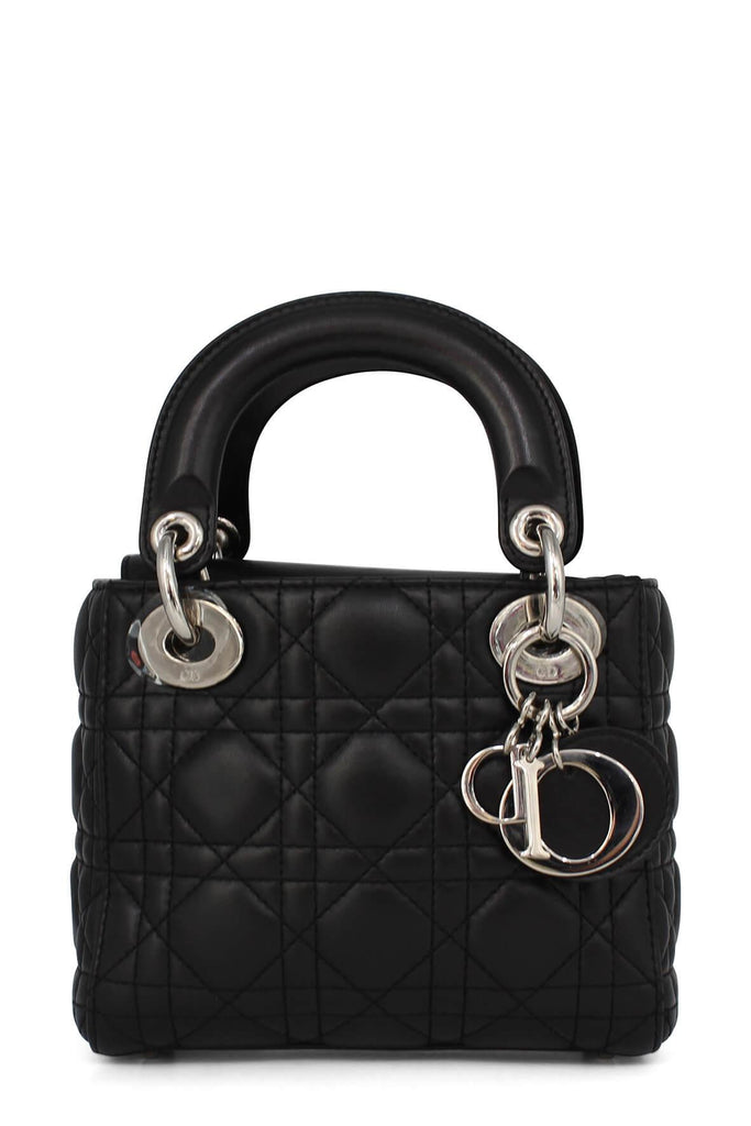 Small Lady Dior Black with Silver Hardware - Dior