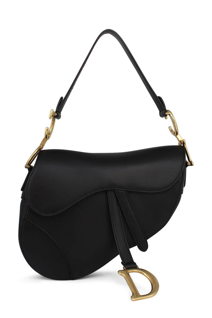 Smooth Calfskin Saddle Bag Black - Dior