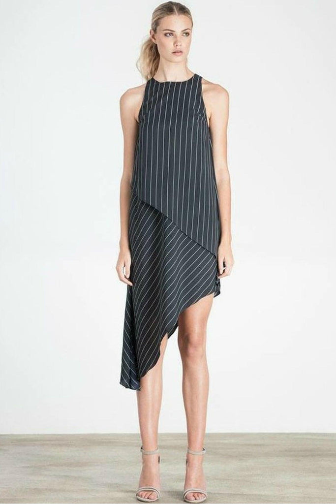 Modern Dress Monochrome Stripe - Elliatt