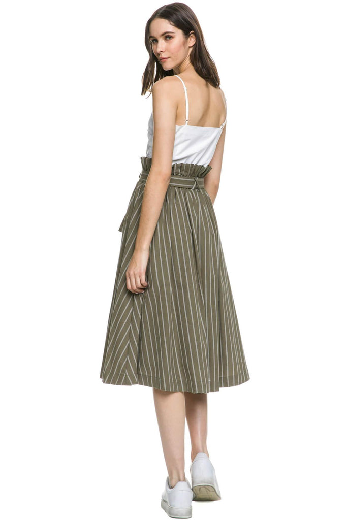 Striped Skirt with Tie - English Factory