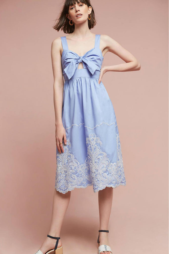 Marybell Embroidered Dress - Foxiedox