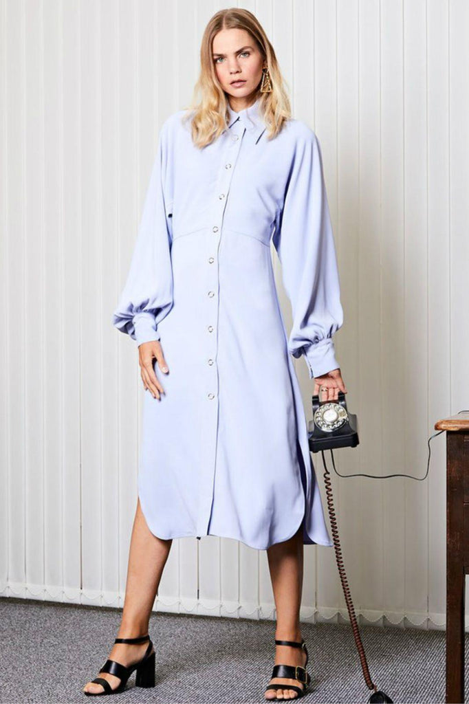 Mail Midi Shirt Dress - Ghospell