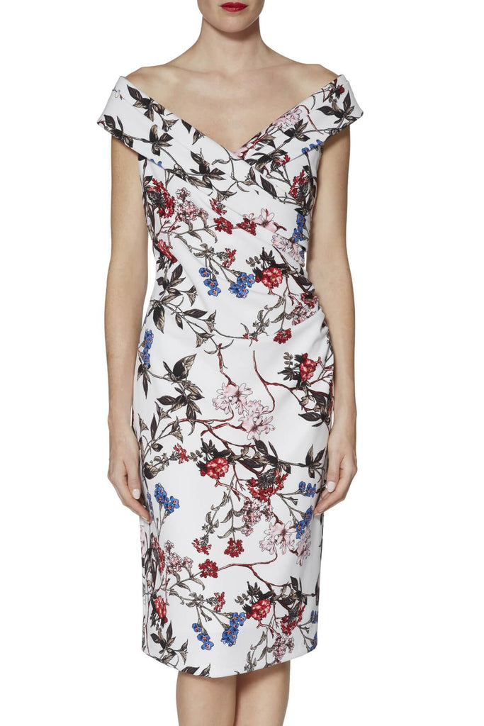 Dana Floral Jersey Dress - Gina Bacconi