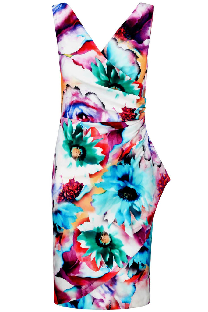 Islette Floral Wrap Dress - Gina Bacconi