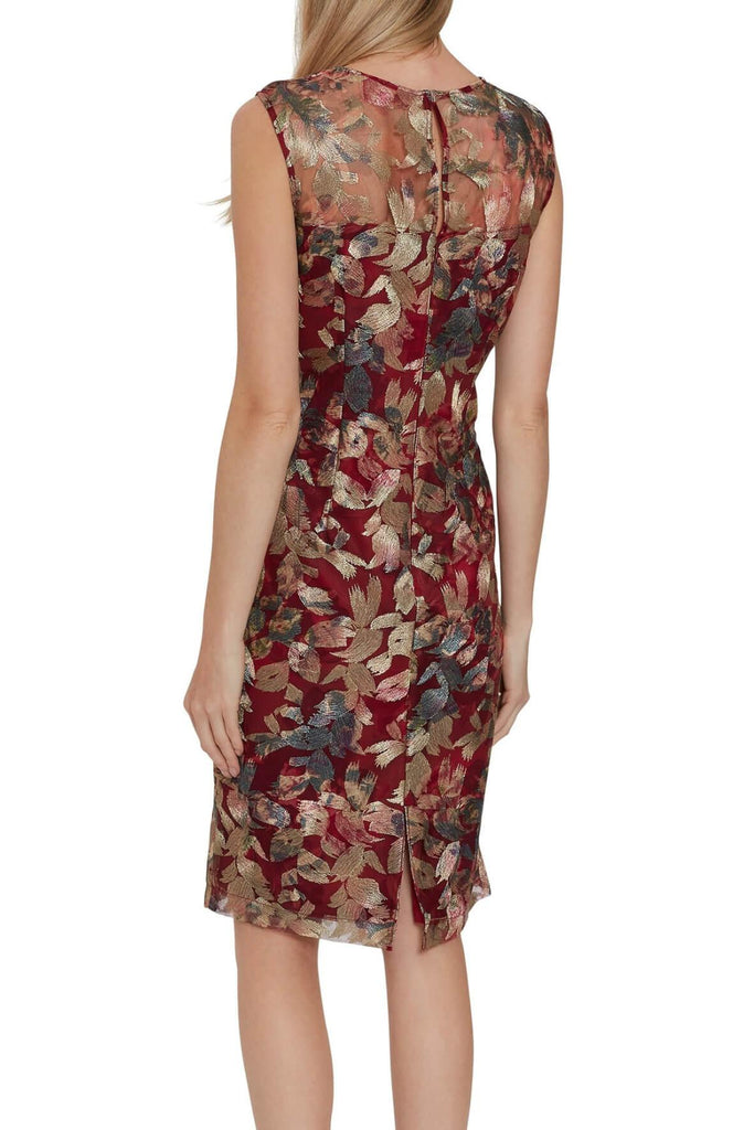 Mirta Leaf Embroidered Dress - Gina Bacconi