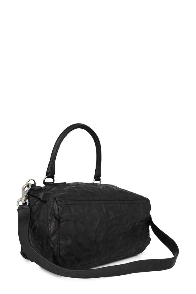Medium Pandora Bag Crinkle Black with Silver Hardware - GIVENCHY