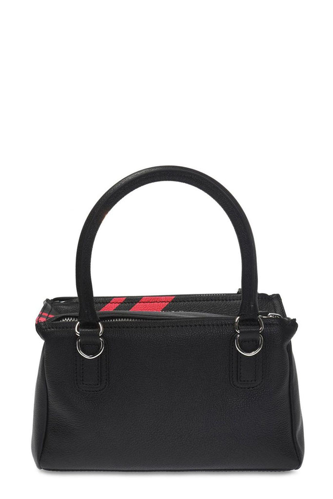 Pandora Shoulder Bag Black with Red Stripes - GIVENCHY