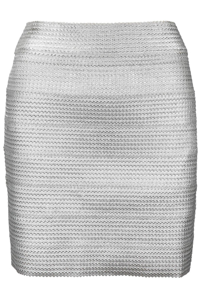 Stella Bandage Lurex Skirt - Greylin