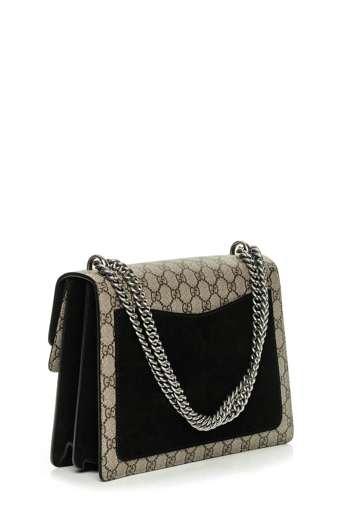 Dionysus GG Supreme Medium Shoulder Bag Black - Gucci