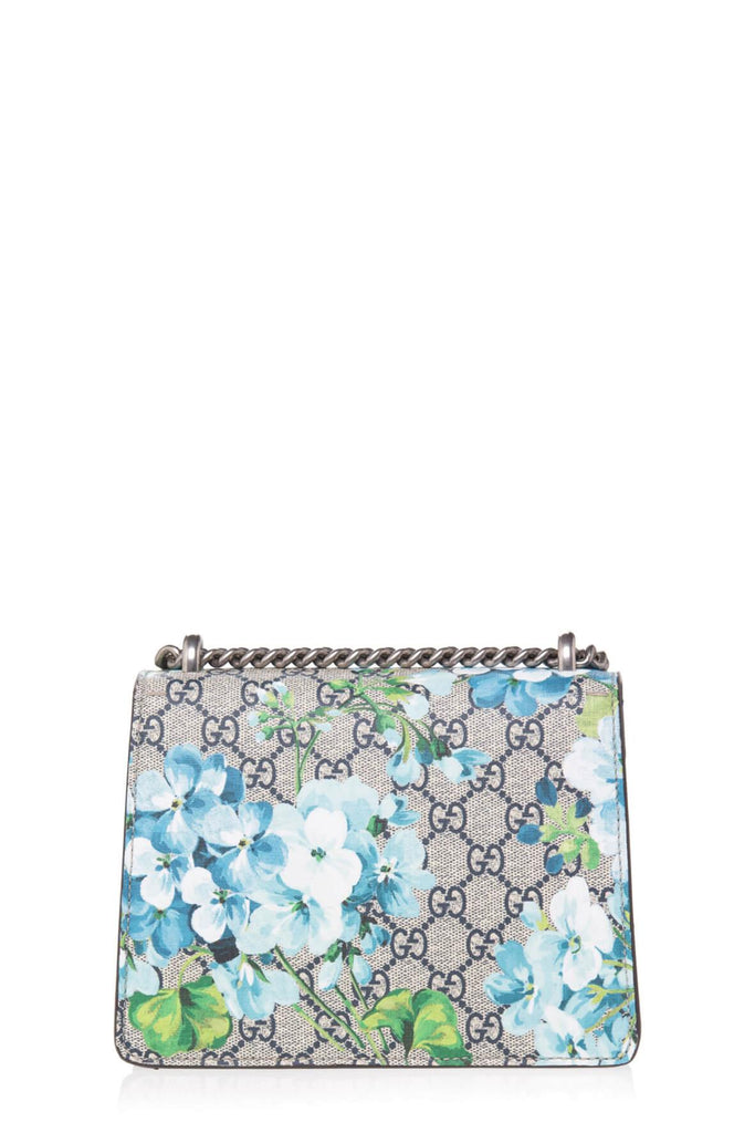 Dionysus GG Supreme Mini Bag Blue Blooms - GUCCI