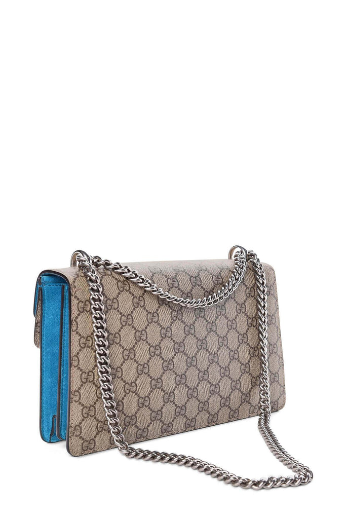 Dionysus GG Supreme Small Shoulder Bag Blue - Gucci