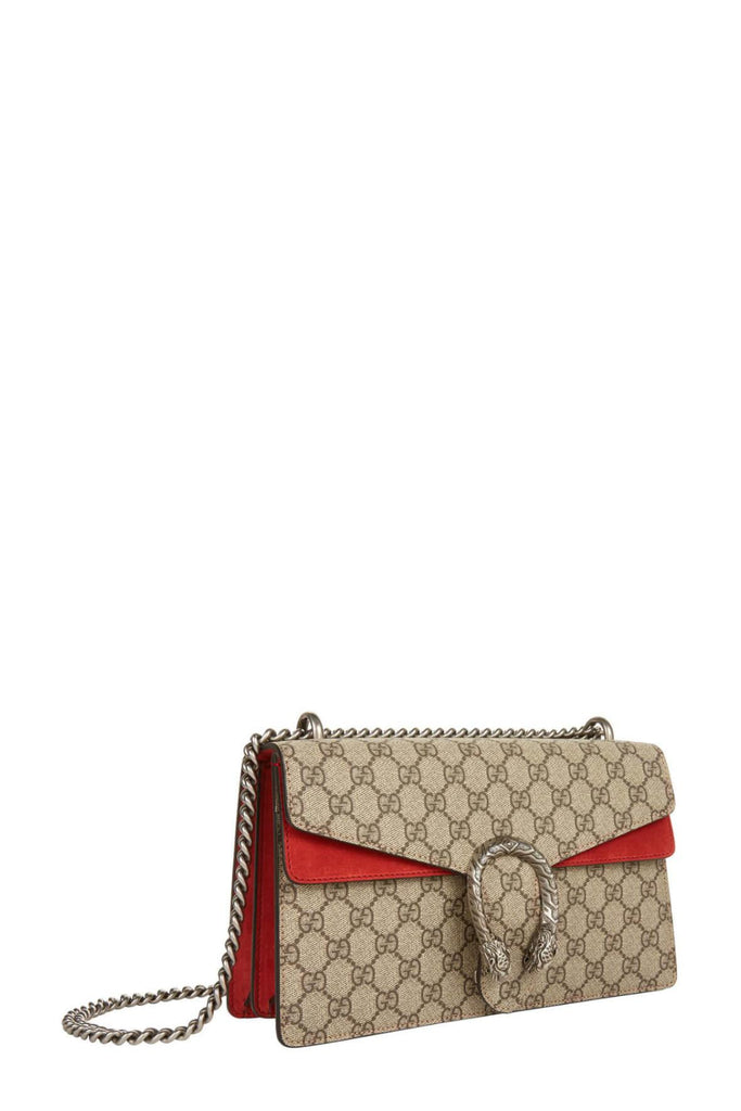 Dionysus GG Supreme Small Shoulder Bag Red - Gucci