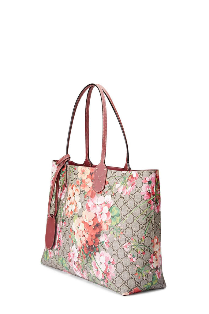 GG Blooms Reversible Tote Red Blooms - Gucci