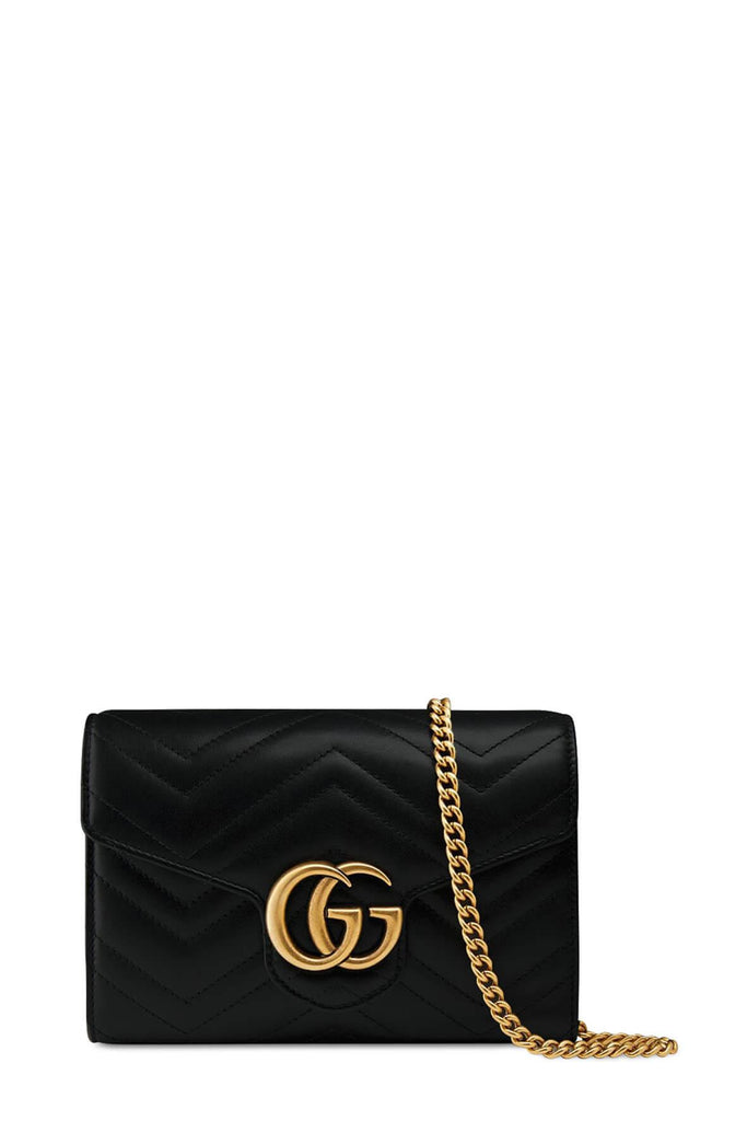 GG Marmont Matelasse Mini Shoulder Bag Black - GUCCI