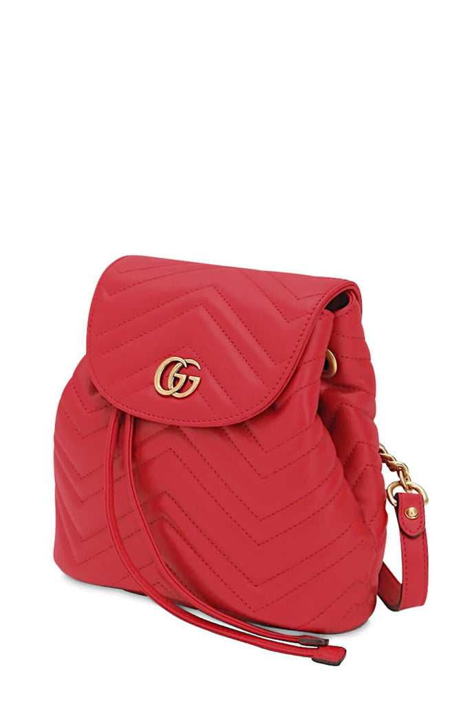 GG Marmont Mini Matelasse Backpack Red - GUCCI