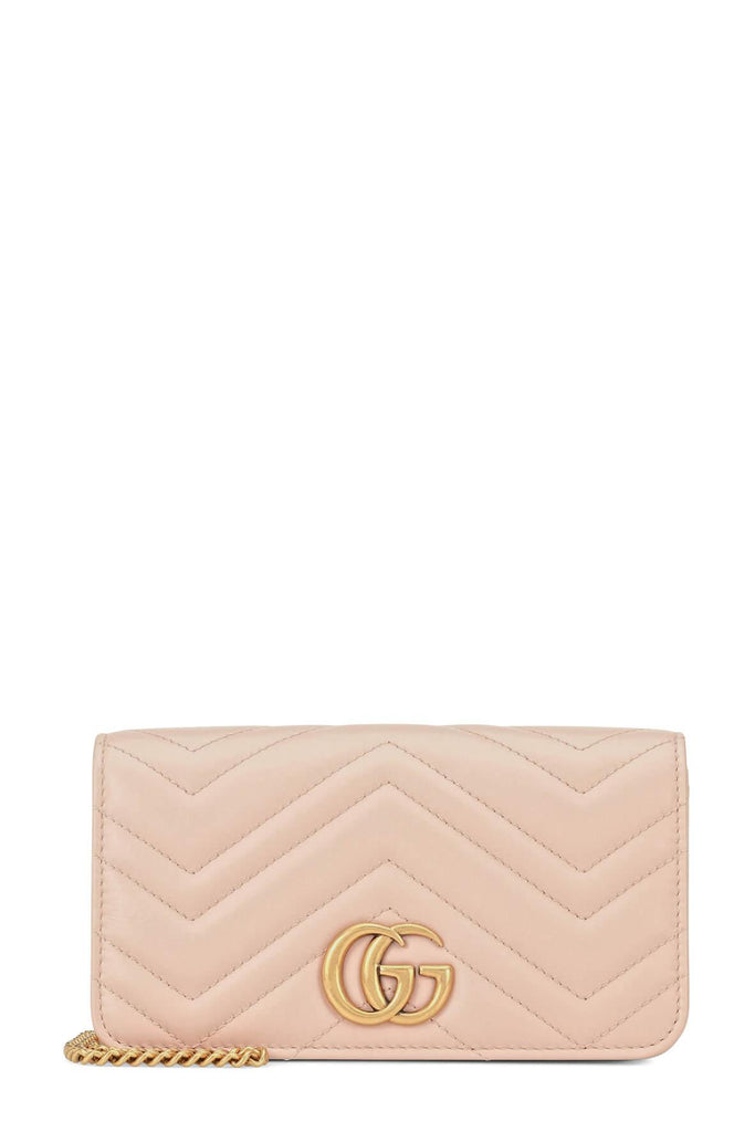 GG Marmont Wallet On Chain Light Pink - GUCCI