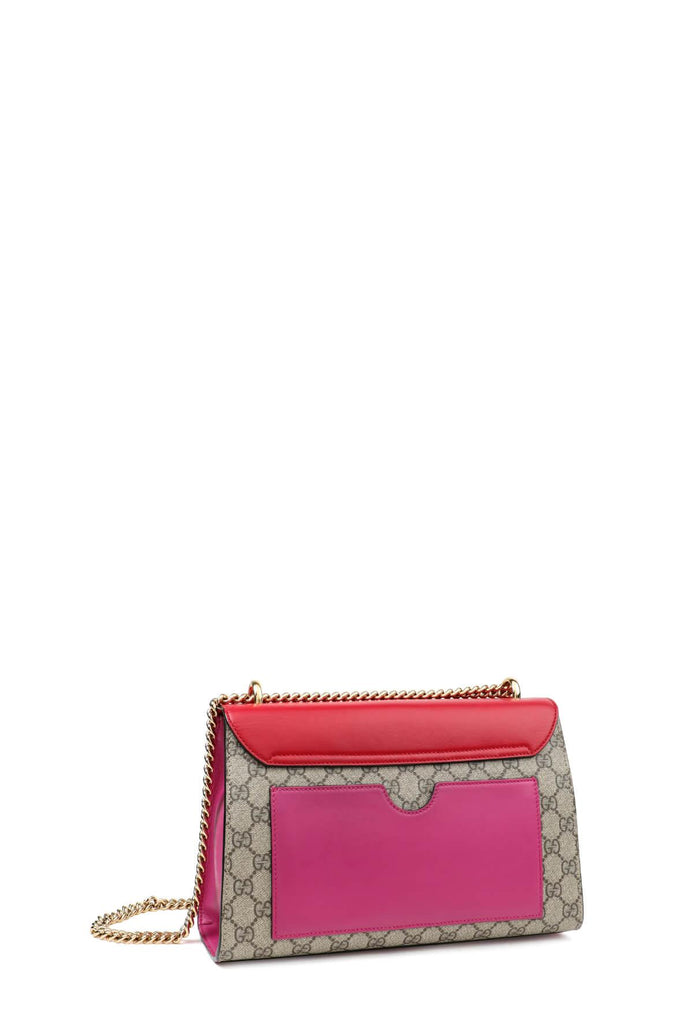 GG Supreme Medium Padlock Bag Hibiscus Pink - Gucci