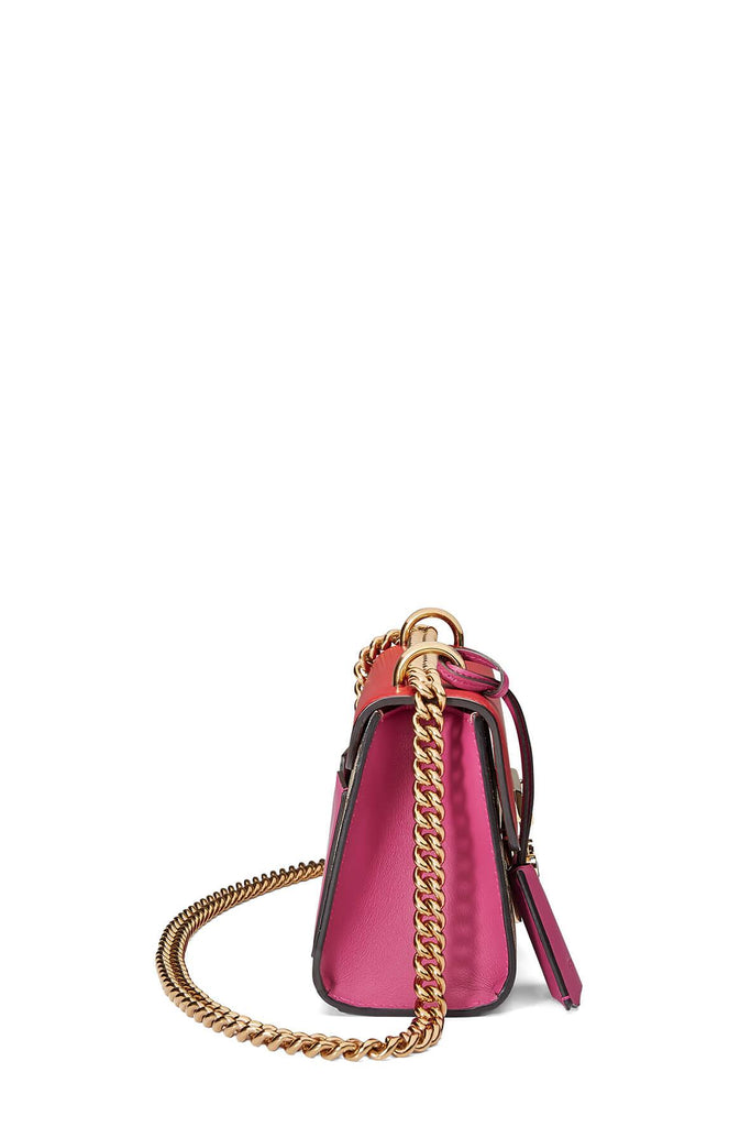 GG Supreme Small Padlock Bag Hibiscus Pink - GUCCI