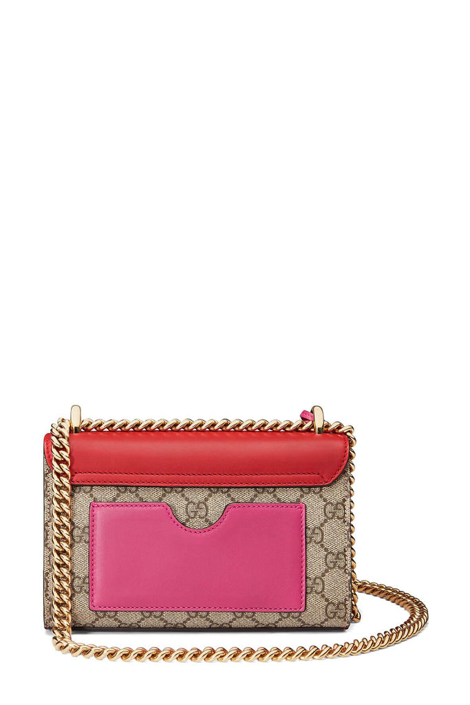 GG Supreme Small Padlock Bag Hibiscus Pink - GUCCI