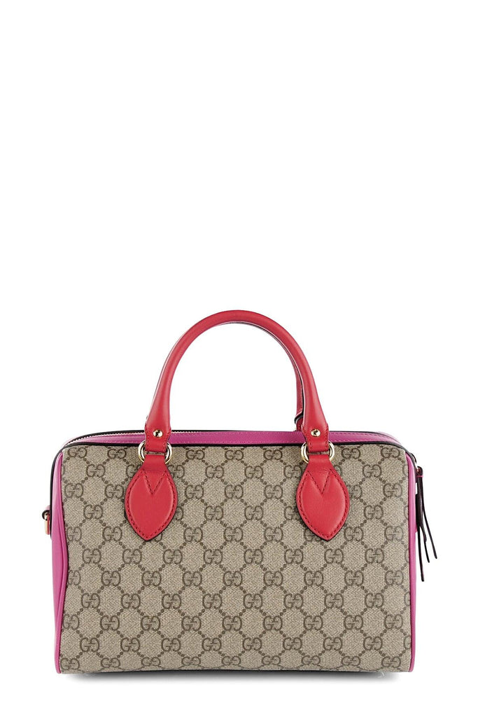 GG Supreme Small Top Handle Bag Hibiscus Pink - Gucci